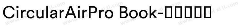 CircularAirPro Book字体转换